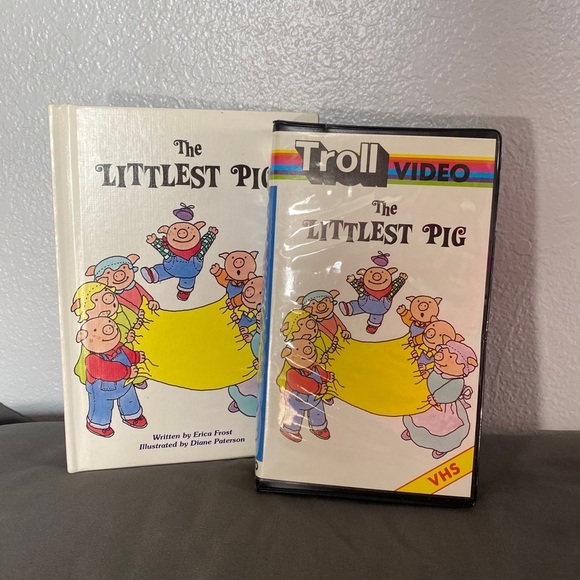 troll video Other - 'The Littlest Pig' VHS and Book Set